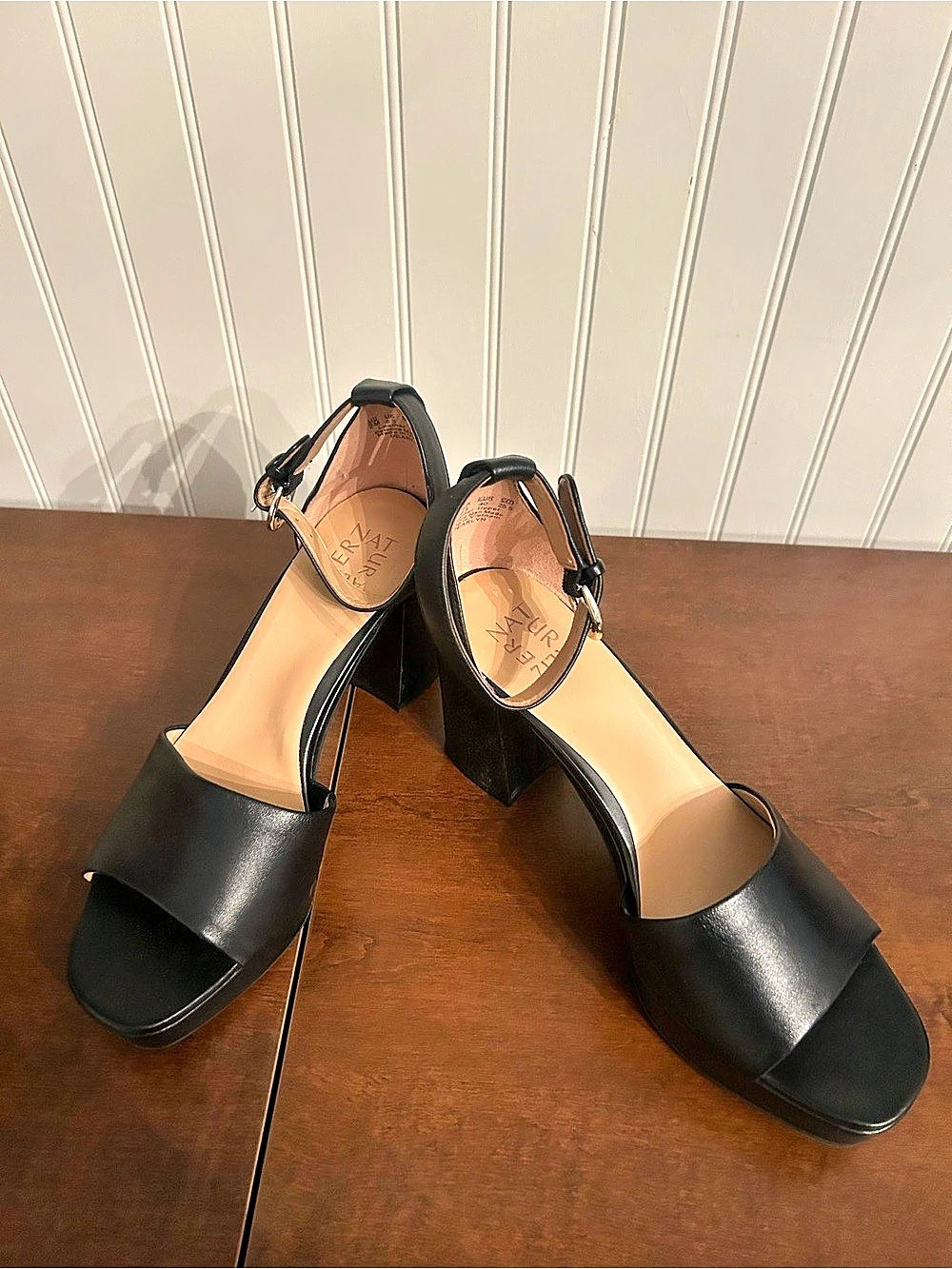Naturalizer Black Platform Heels Like New